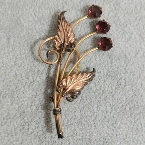 Vintage Catamore 1 20 12K G.F. Amethyst brooch pin